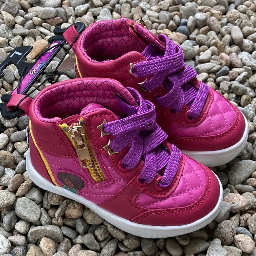 TODDLER Baby Girls Karma’s s World High To Sneakers Shoes Size 7
